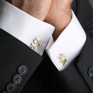 Customized Alphabet Cufflinks | Premium Quality