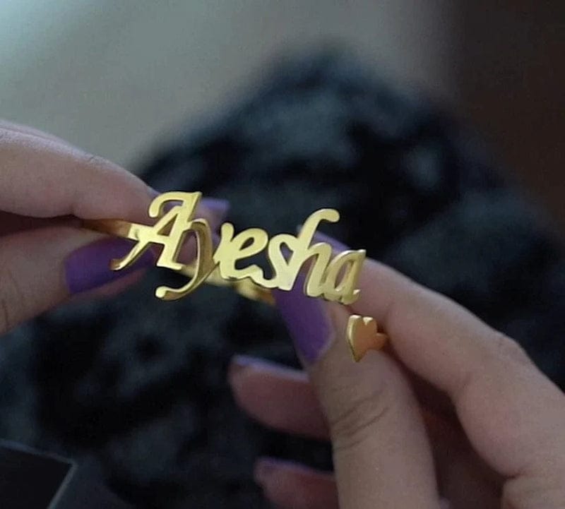 Customized Name Bangle/Bracelet | 24 Carat Gold Plated