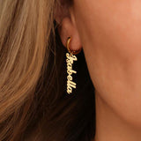 Customized Name Earrings For Women | 24 Carat Gold Plated