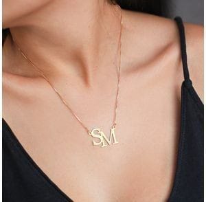 Customized Alphabet Necklace | 24 Carat Gold Plated