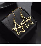 Customized Name Earrings For Women | 24 Carat Gold Plated