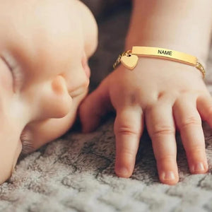 Customized Baby Bracelet | 24 Carat Gold Plated