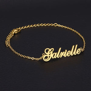 Customized Name Bracelet For Women | 24 Carat Gold Plated