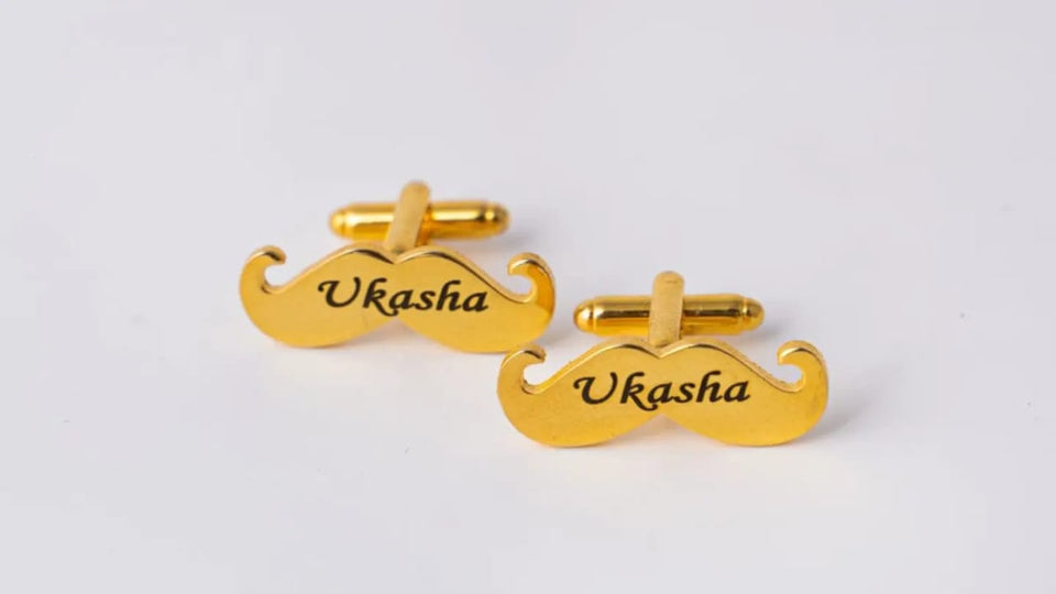 Customized Mustaches Cufflinks For Men | Premium Quality