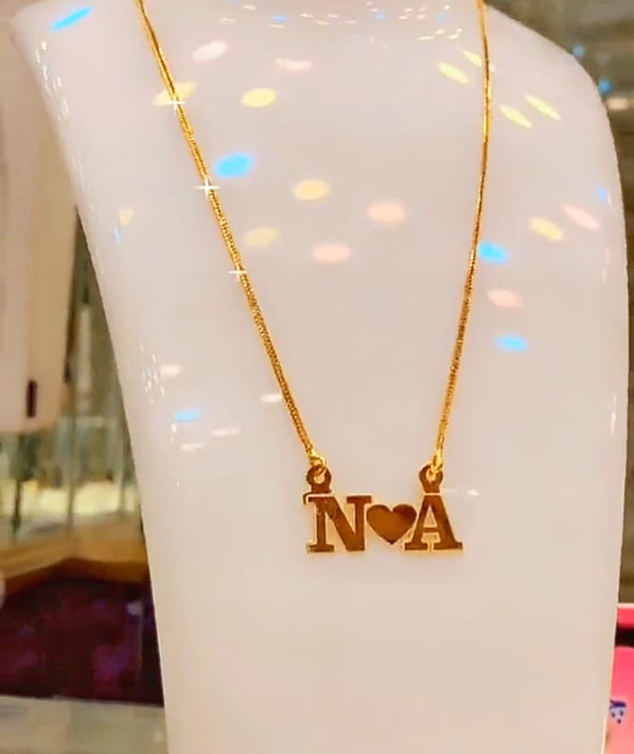 Customized Alphabet Necklace | 24 Carat Gold Plated