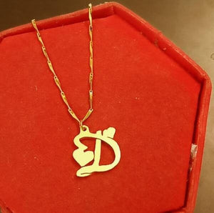 Customized Alphabet Necklace | 24 Carat Gold Plated