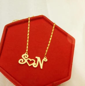 Customized Alphabet Necklace | 24 Carat Gold Plated