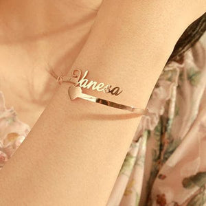 Customized Name Bangle/Bracelet | 24 Carat Gold Plated