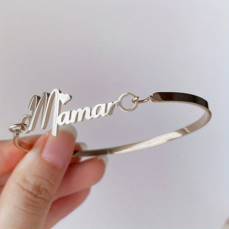 Customized Name Bangle Bracelet For Women | 24 Carat Gold Plated